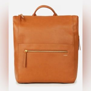 ***FAWN DESIGN*** Square diaper bag, EXCELLENT CONDITION, brown faux leather